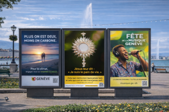 Panneaux avec vue jet d'eau